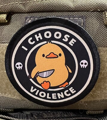 #ad I Choose Violence Funny Morale Patch Military Tactical patch Made in the USA
