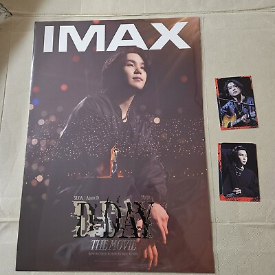 #ad SUGA BTS AGUST D TOUR #x27;D DAY#x27; THE MOVIE CGV IMAX EVENT BENEFIT PHOTOCARDamp; POSTER