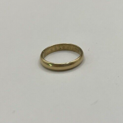 #ad 1 20 14k Yellow Gold Baby Ring Size 0