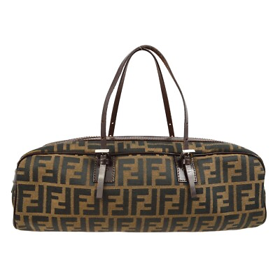 #ad Fendi Brown Zucca Handbag 112094