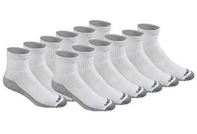 #ad Dickies Men#x27;s Dri tech Moisture Control Quarter Socks Assorted Sizes Colors