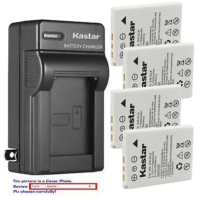 #ad Kastar Battery AC Wall Charger for Nikon EN EL8 MH 62 Nikon Coolpix S51c Camera