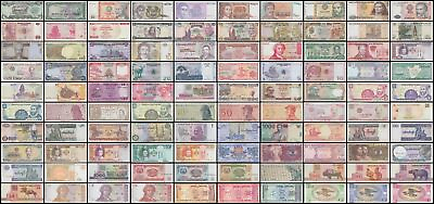 #ad World Currency Uncirculated Banknote Set Lot of 100