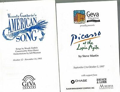 #ad GEVA Theatre Rochester NY Lot of 54 Programs 1990s Of Mice amp; Men Jane Eyre