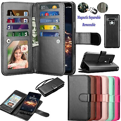 #ad Luxury Leather Wallet Case Flip Holder Card Stand Protective Phone Cases Cover