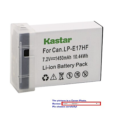 #ad Kastar Fully Decoded Battery for Canon LP E17 LC E17 amp; Canon KISS X8i X9i Camera