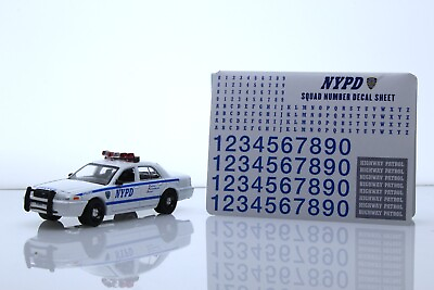 #ad 2011 Ford Crown Victoria NYPD New York City Police Car 1:64 Scale Diecast Model