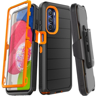 #ad Rugged ShockProof Armor Hybrid Phone Case Cover Belt Clip Stand Screen Protector