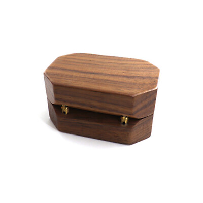 #ad Walnut Wood Jewelry Box Ring Storage Ring Holder Rustic Wedding Ring Box
