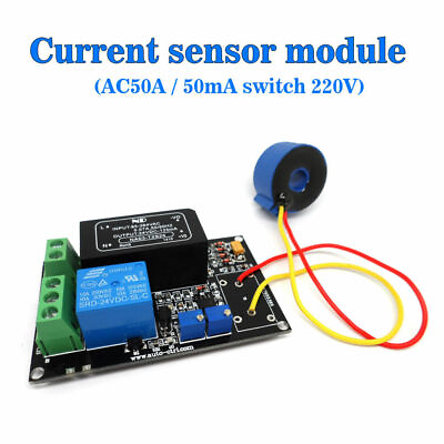 #ad AC Current Sensor Module 50A 50mA Switching Output AC 220V
