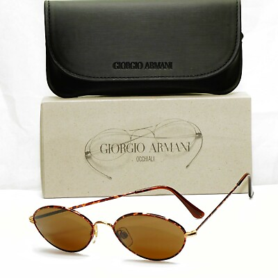 #ad Authentic Giorgio Armani 1997 Vintage Sunglasses Metal Brown Mens Womens 221 721