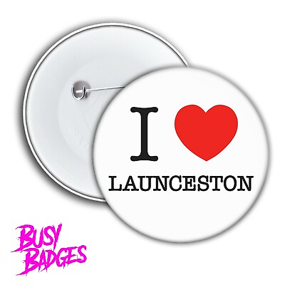 #ad I LOVE LAUNCESTON Badges amp; Magnets TAS Tasmania Australia Souvenir Heart New