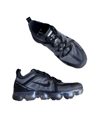 #ad Nike Air VaporMax 2019 Womens 9 Black Gray Running Athletic Shoes