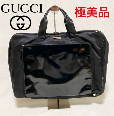 #ad Exquisite Gucci Business Bag Super Large Capacity Nylon Enamel Laptop Storage