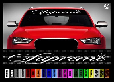 #ad 40quot; Supreme #2 JDM Street Racing Import Race Car Decal Sticker Windshield Banner