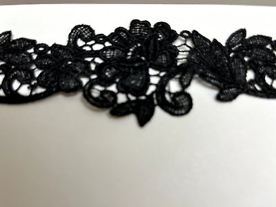 #ad NEW BAG OF VENICE LACE BLACK ASSORTED SIZES SEE PICTURES LOT N0 222