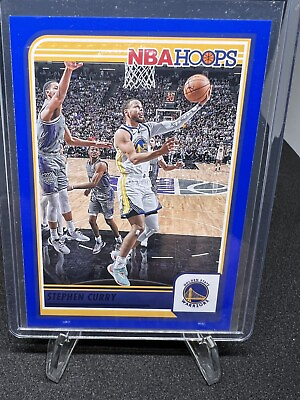 #ad 2023 24 Steph Curry NBA Hoops Basketball Blue Border SP