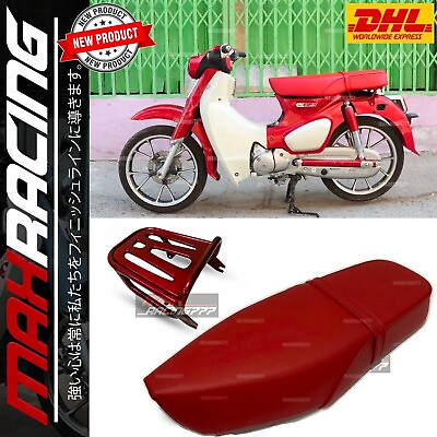#ad REPLACEMENT SEAT LONGRACK RED LUGGAGE FIT FOR HONDA SUPER CUB C125 2018 2023