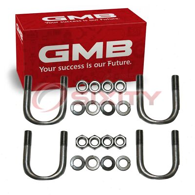 #ad 2 pc GMB Rear Shaft Front Center Universal Joint U Bolt Kits for 1957 1962 xd