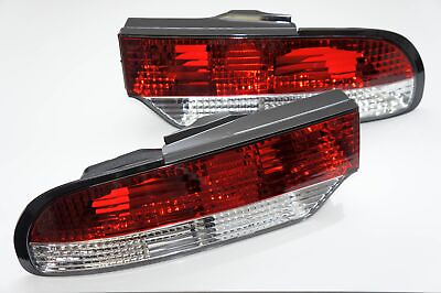 #ad Circuit Sports Rear Clear Tail Light Kit for 89 94 240SX S13 Hatch 3pcs