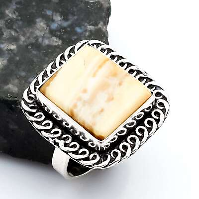 #ad Jasper Gemstone Handmade Anniversary Gift Ring Jewelry US Size 9.5 AR 9802