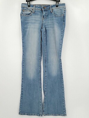 #ad Zana Di Womens Adult Juniors Size 7 Bootcut Blue Jeans Denim Cotton Blend