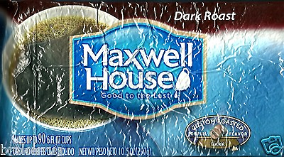 #ad Maxwell House DARK ROAST Ground Coffee DARK Custom Roasted 10.5 oz Vacuum Bag