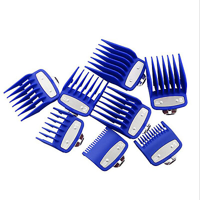 #ad 8PCS Hair Clipper Cutting Guide Combs With Metal Clip Replacement Tools For WAHL