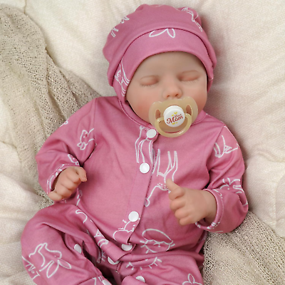#ad Lifelike Reborn Baby Dolls Girl 17 Inch Poseable Realistic Newborn Baby Dolls F