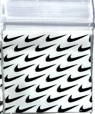 #ad 5000 SMALL BAGGIES 1515 1.5quot; X 1.5quot; MINI Resealable POLY DESIGNER BAGS NIKE