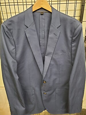 #ad J. Crew Men Ludlow Suit Jacket Blazer in 100% Cotton NEW 42R