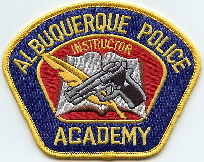 #ad ALBUQUERQUE NEW MEXICO NM Yellow POLICE ACADEMY INSTRUCTOR POLICE PATCH