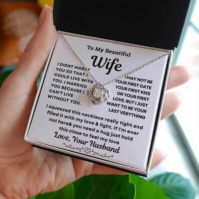 #ad To My wife Gift Necklace From Husband Partner Future Wife Gift romantic gift