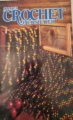 #ad Annie#x27;s Crochet Newsletter Magazine January February 1992 Number 55
