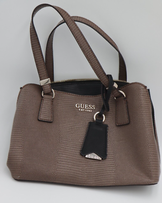 #ad Guess Lyndi Light Girlfriend Satchel Large Shoulder Women Bag New With Defects