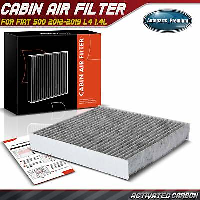 #ad Cabin Air Filter with Activated Carbon for Fiat 500 2012 2019 Center Console