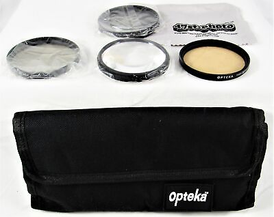 #ad Opteka Filter Kit 58 MM Camera Photography Set of 4 With Case Vintage Free Ship