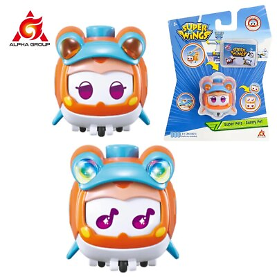 #ad NEW Super Wings S5 Mini Super Pet Astra Leo Sunny Change Expressions With Lights