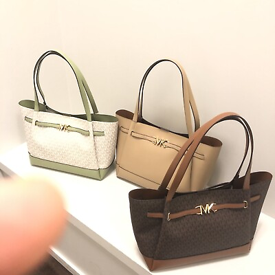 #ad Michael Kors Reed Large Leather or PVC Tote Shopper Shoulder Handbag Bag