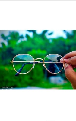 #ad designer metallic glasses for women rounded eyeglasses for women