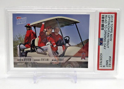 #ad 2018 Now Road to Opening Day Justin Upton Shohei Ohtani PSA 9 MINT Rookie RC
