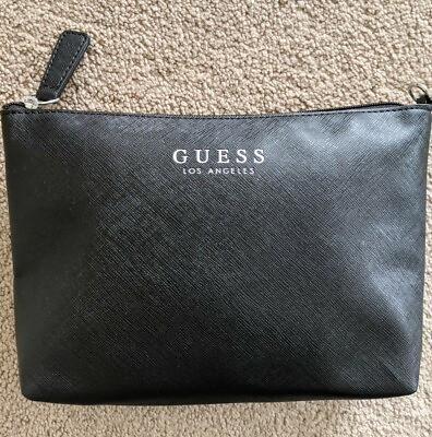 #ad NEW GUESS LOS ANGELES LEATHER CLUTCH MINI BAG