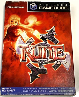 #ad Nintendo Gamecube RUNE Rune Japanese Games With Box Tested Genuine
