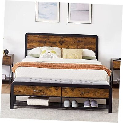 #ad 2024 New Bed Frame Size – Aesthetic and Functional Platform Bed Frame Queen