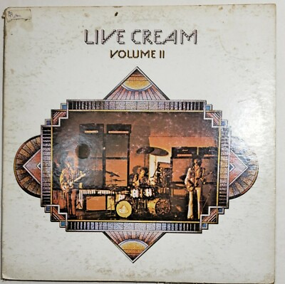 #ad Cream Live Cream Volume II 1972 ATCO Original Vintage Vinyl Record Scratches