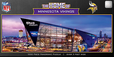#ad Minnesota Vikings Stadium View 1000 Piece Panoramic Jigsaw Puzzle