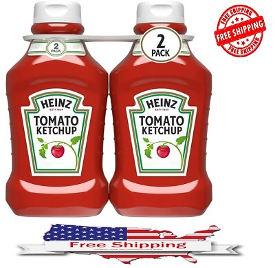 #ad Heinz Tomato Ketchup 2 CT Pack 50.5 Oz FRESH Bottles Free Shipping