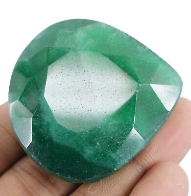 #ad Wonderful Sale Pear Shape 290 Ct Certified Green Emerald Gemstone x54x19mm