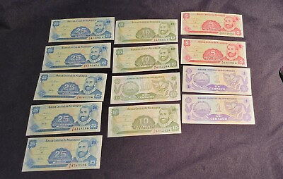 #ad Mint condition Nicaragua paper money