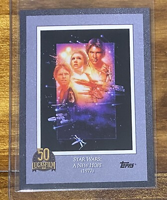 #ad 2021 Topps Star Wars Lucasfilm 50th Card #12 A New Hope 1977 Base Card